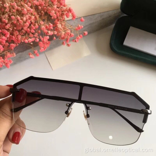 Rimless Sunglasses 2018 Goggle Reflective Rimless Sunglasses for Ladies Supplier